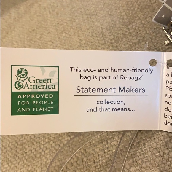 Rebagz Wristlet  9” x 4.5” Half the Sky Designs Recycled Bags - Picture 5 of 6